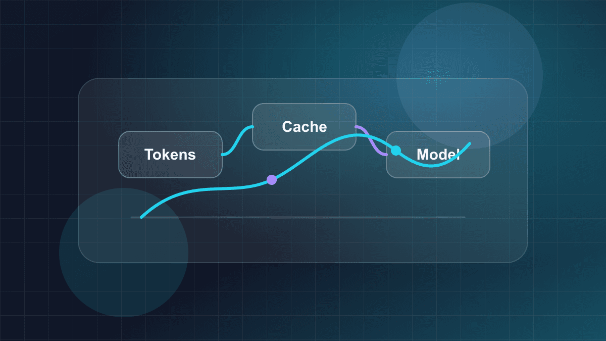 Illustration of AI application cost controls across tokens, caching, and model selection