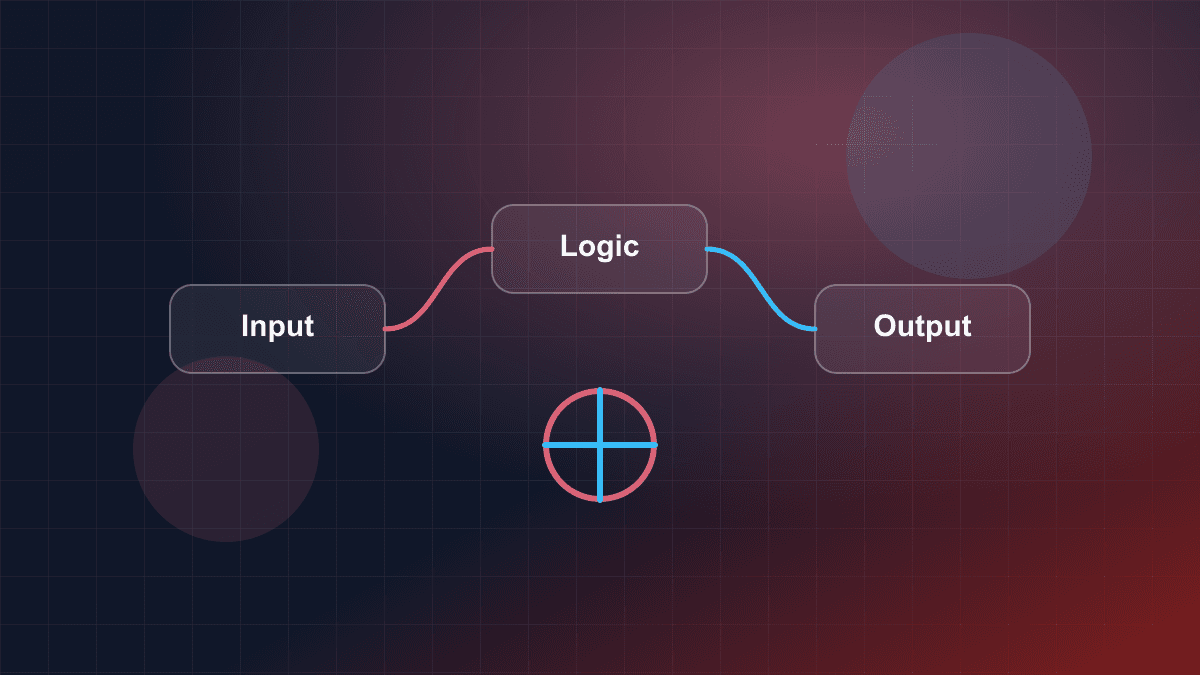 Illustration of connected application services, operational signals, and product workflows