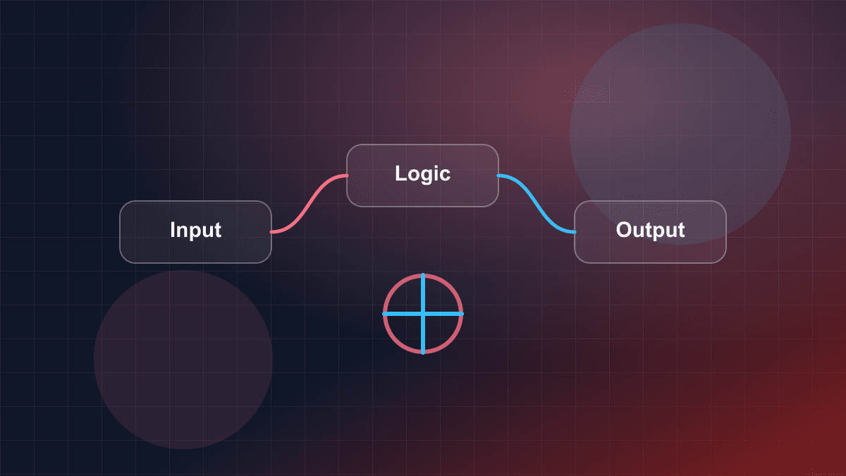 Illustration of connected application services, operational signals, and product workflows